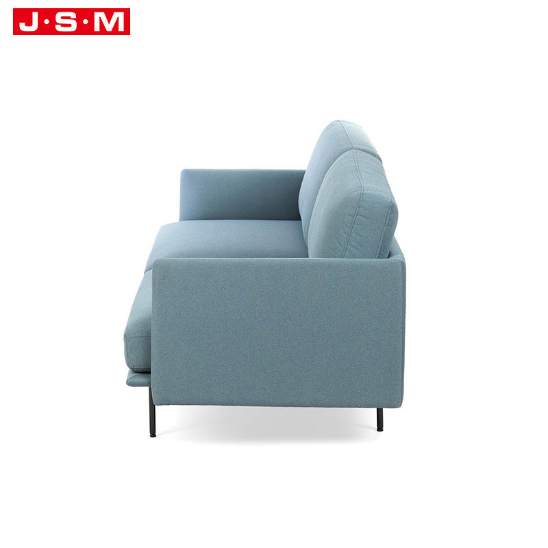 New Design Furniture Orange Recliner Velvet Wooden Single Sofa 3 Seater Fabric Sofa