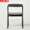 High Quality Veneer Back And Seat Restaurant Chair Black Dining Chair