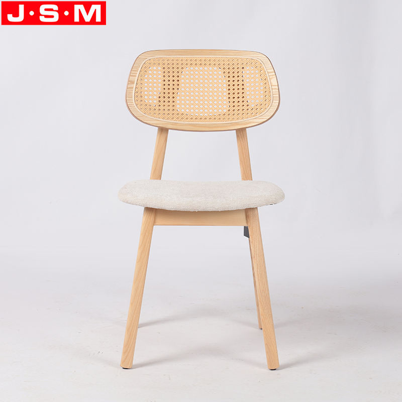 Custom Manufacturer Ash Frame Rattan Dining Chair Hotel Dining Room Chair