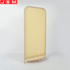 Wooden Plastic Rattan Back Living Room Floor Shelf For Bedroom And Office