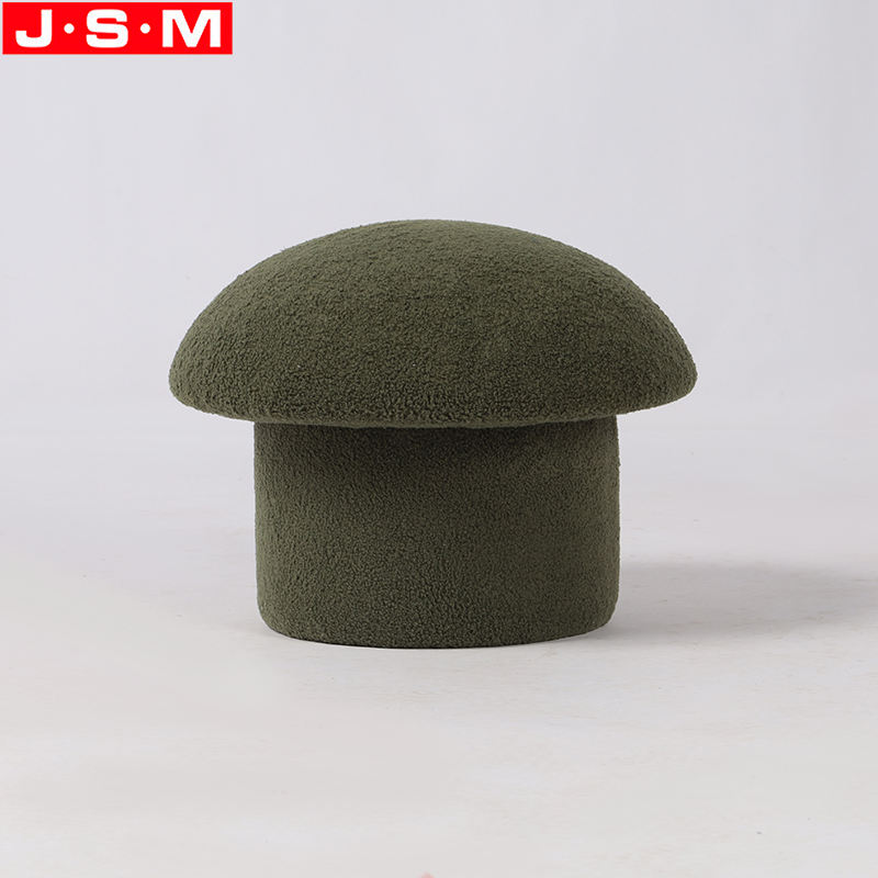 Modern Fabric Stool Chair Living Room Mushroom Shape Mushroom Ottoman Stool