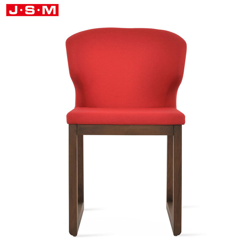 Premium Quality Hotel Molded Foam Fabric Wooden Legs Dining Chair For Dining Room