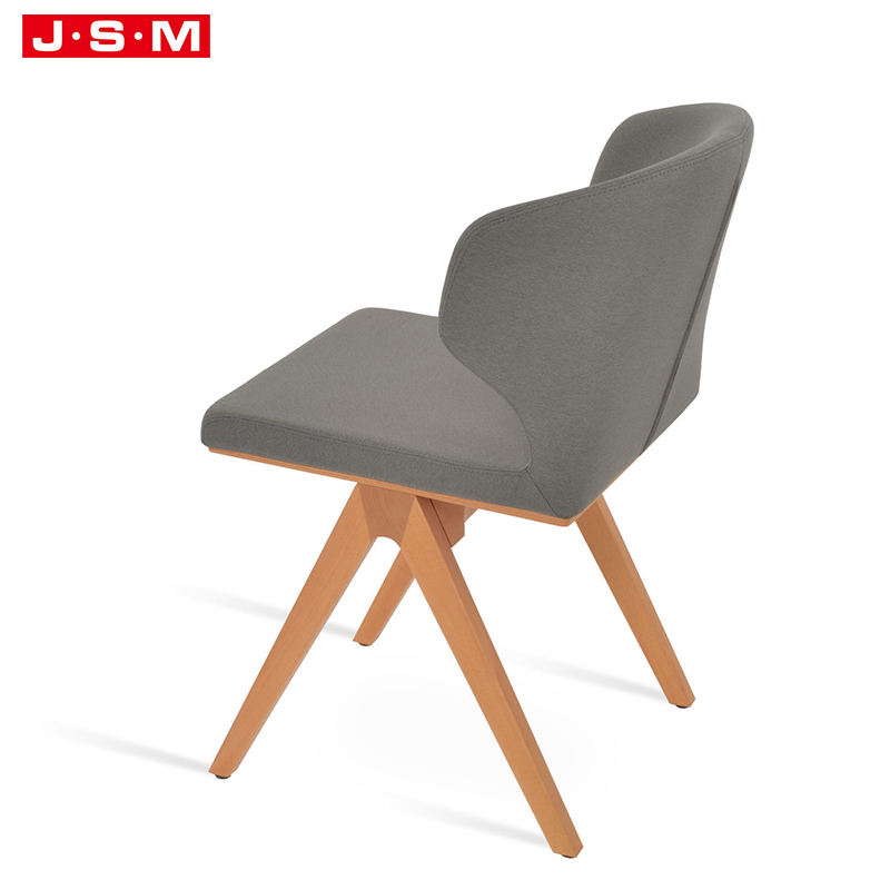 Wholesale Hotel Restaurant Chair Fabric Dining Room Ash Wooden Restaurant Red Dining Chair