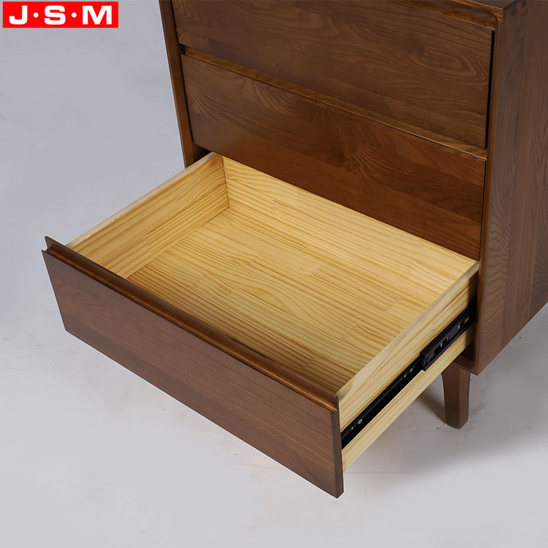 Home Vintage 3 Drawer Wooden Storage Living Room Side Cabinet With Shelves