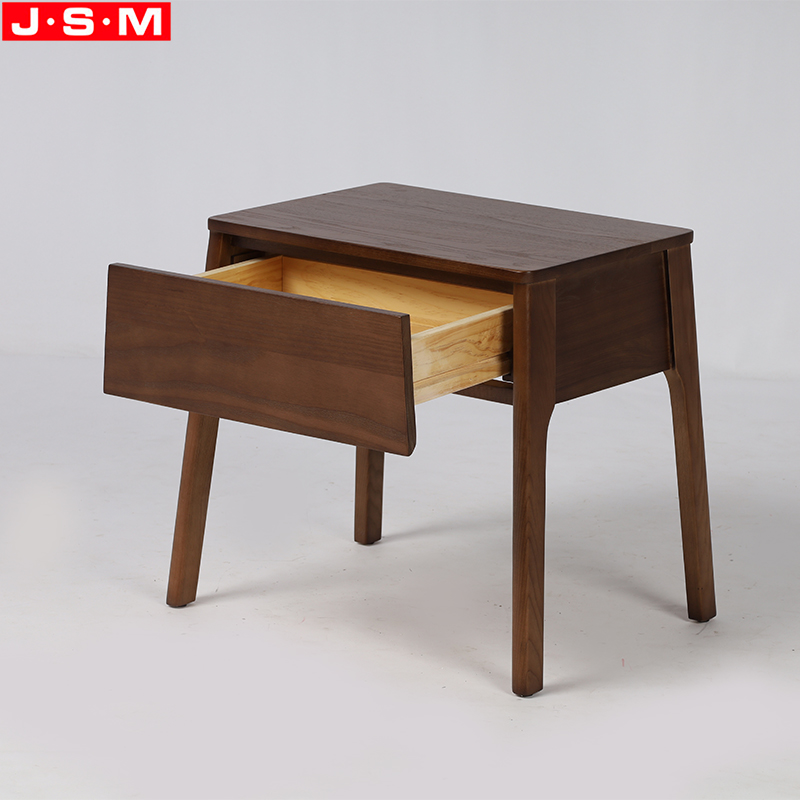 Wood Bedroom Night Stand With 1 Drawer