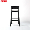 Modern Industrial Indoor Ash Timber Frame Solid Bar Stool Chair