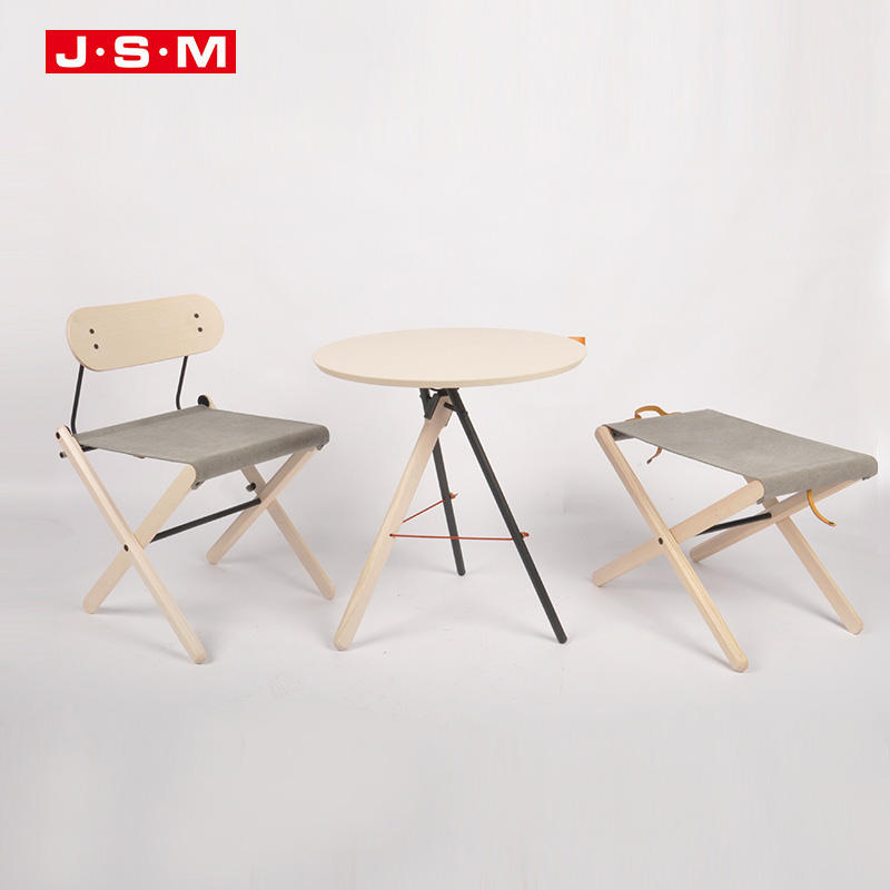 Simple Coffee Design Afternoon Portable Triangular Foundation Frame Tea Modular Metal Base Solid Wood Log Coffee Table