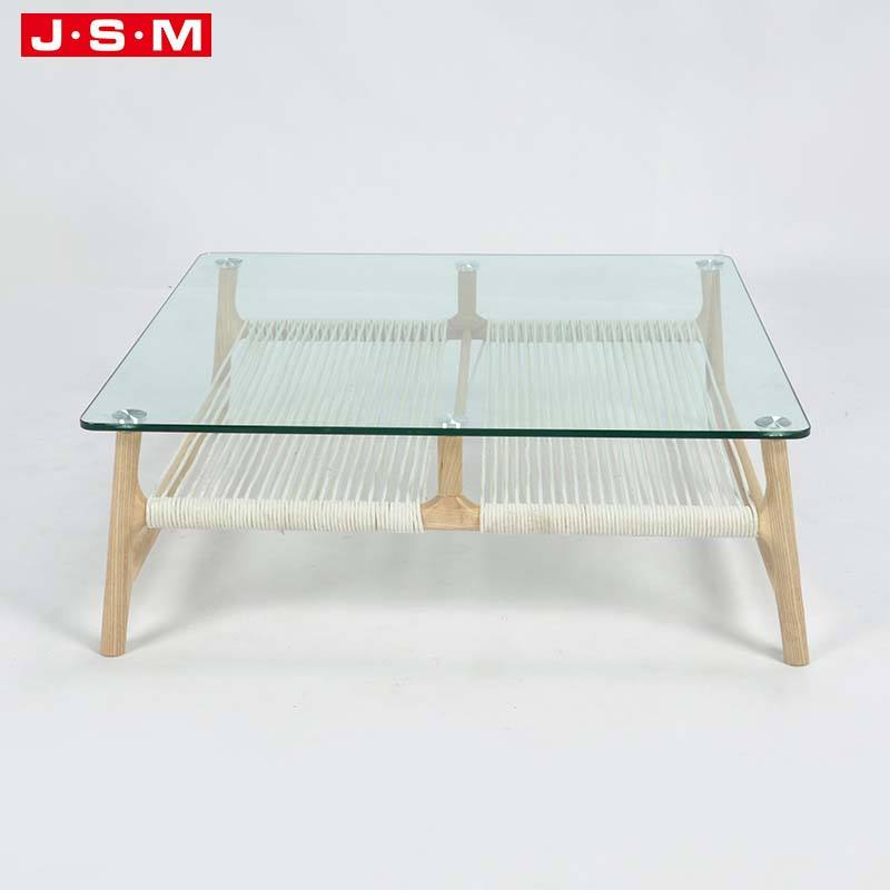 Nordic Office Tempered Tea Making Glass Table Top Outdoor Coffee Table