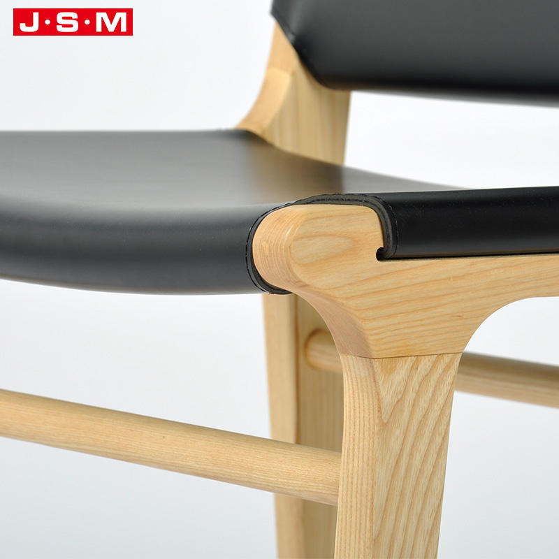 Nordic Modern Indoor High Land Bent Wood Seat Furniture Bar Chair
