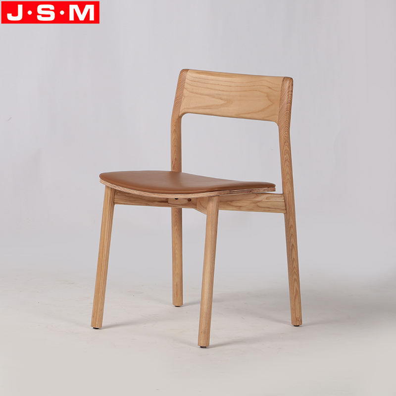 Factory Direct Sales Leather Chairs Dining Chairs With Wooden Legs