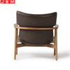 Wabi-Sabi Wood Chair Upholstered Accent Armchair For Living Room Leisure Chair