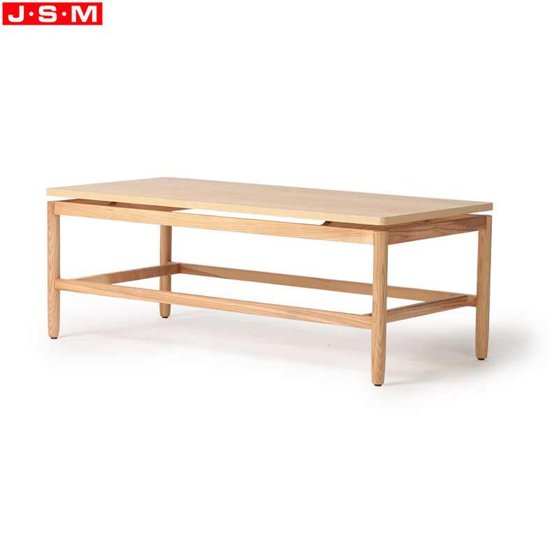 Nordic Ash Veneer Top Modern Simple Leisure Tea Coffee Table For Living Room