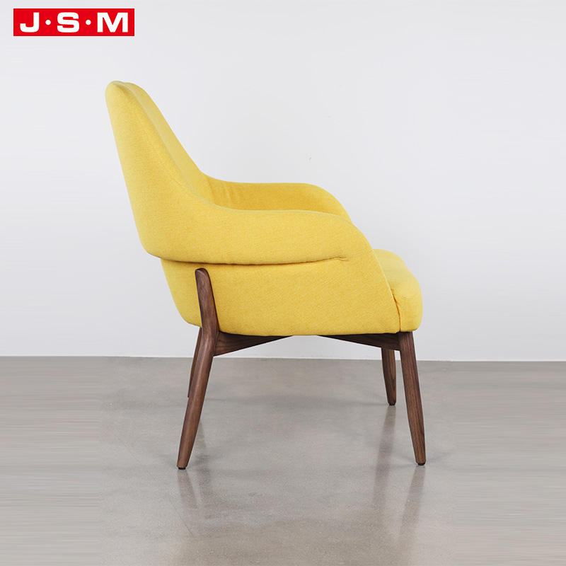 New Style Oversized Church Hotel Genuine Classic Solid Royal Yellow Wooden Sofa Armchair