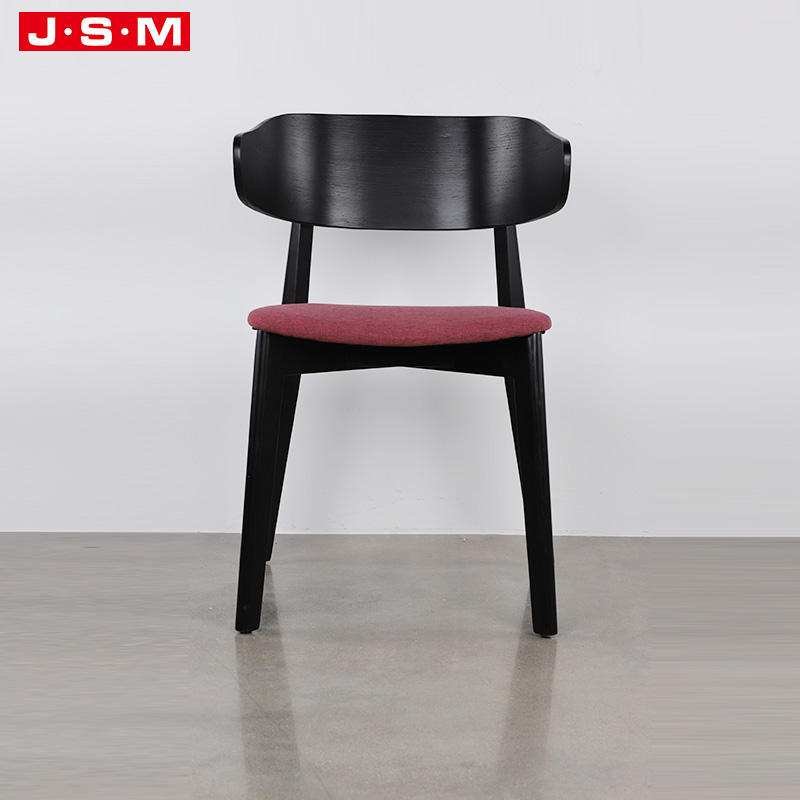 Good Quality Modern Wedding Round Ring Back Velvet Fabric Wood Cushioned Armless Restaurant Dining Chair