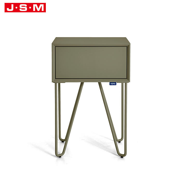 Indoor Furniture Bedroom Storage Ash Timber Base Cube Bedside Table