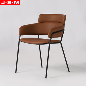Simple Design Metal Legs Restaurant Room Furniture Foam And Fabric Comfortable Dining Chair