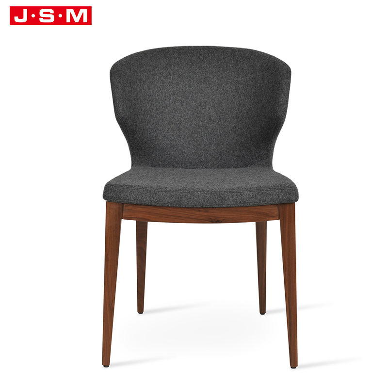 Comfortable Molded Foam Wooden Room Furniture Dinning Fabric Ash Timber Dining Chair