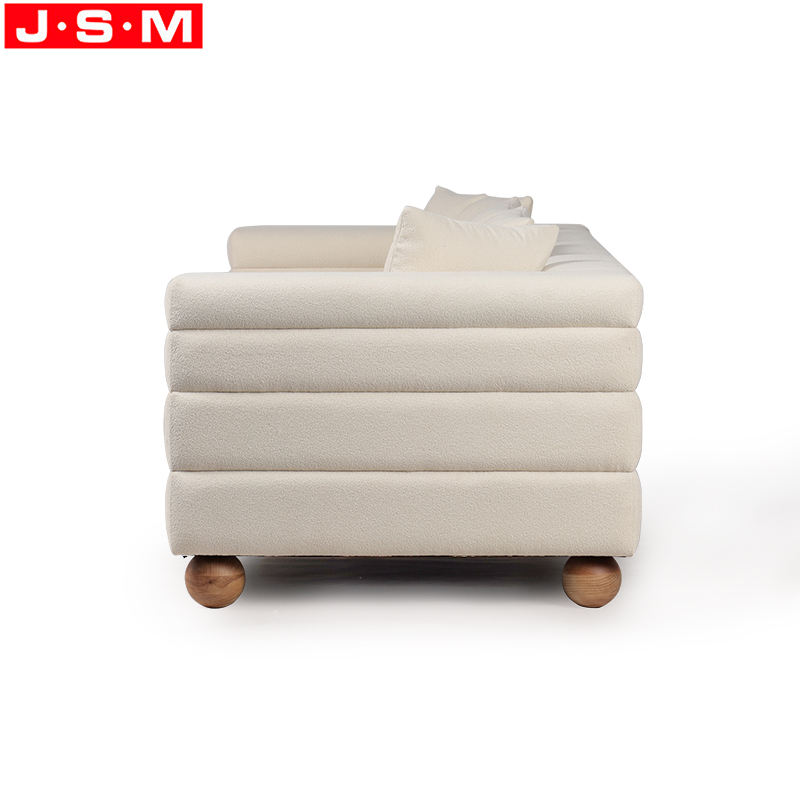 Nordic Style Metal Frame Fabric Modern Sofa Luxury Villa Italian Sofa For Living Room