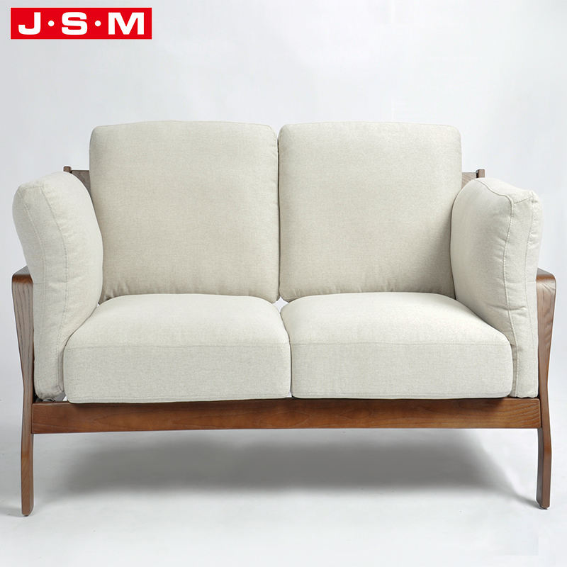 Furniture Live Room Fabric Upholstered Wooden Recliner Sofa For Home