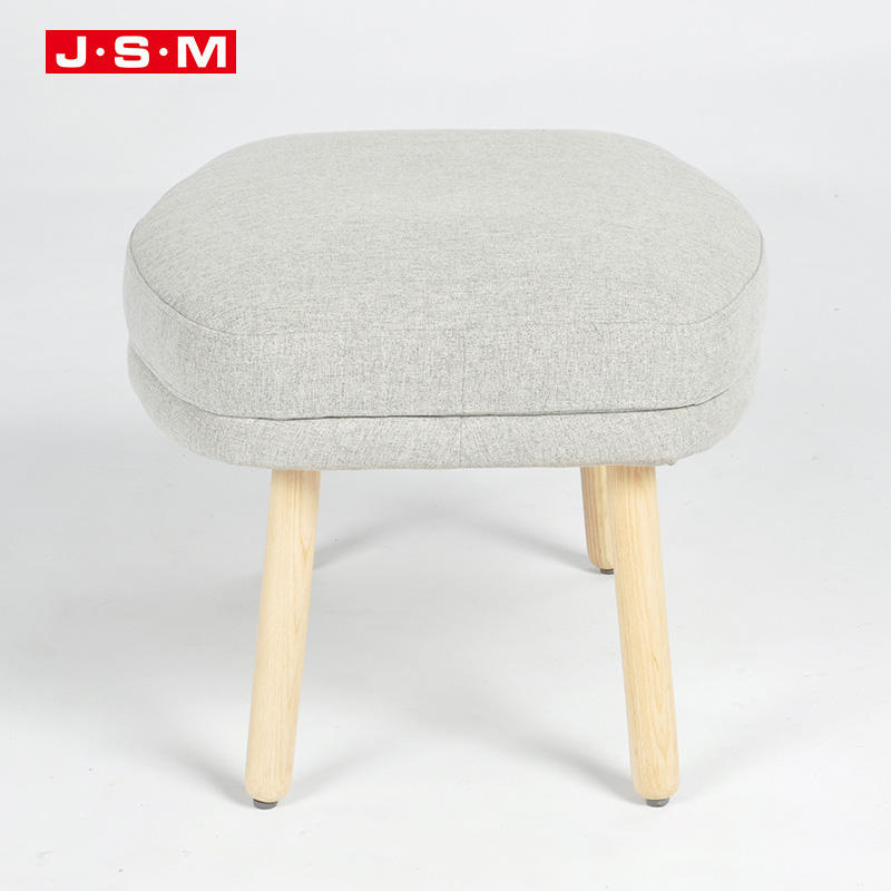 Cube Wooden Retro Style Round Square Pouffe Stool Tufted Velvet Fabric Ottoman