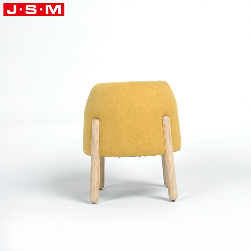 Top Selling Yellow Ottoman Bench Stool Wood Long Velvet Office Home Goods Puff Footstool Ottoman