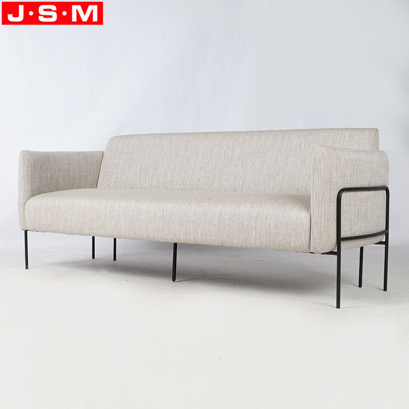 Modern Interior Cushion Wooden Frame L Shape Villa Home Furniture Chaise Lounge Sofa