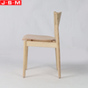 Living Furniture Simple Restaurant Dining Room Ash Timber Wooden Dining Chairs With Veneer Seat And Back