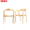 Best Selling Items Customized Modern Style 4 Legged Wooden Stool Dining Chair Solid Wood Hotel Armrest Chairs Dining Chair