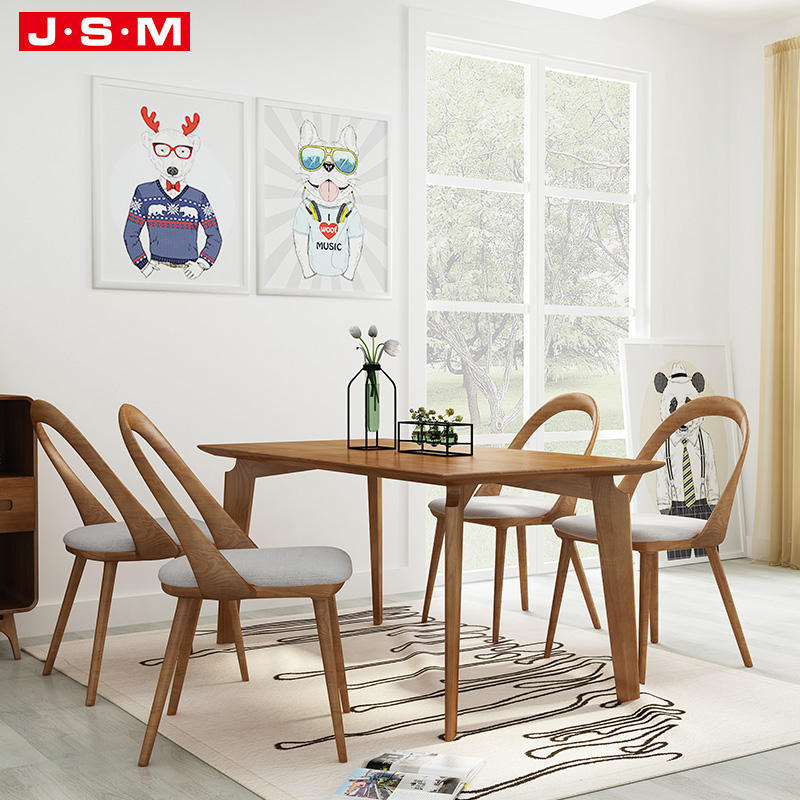 New Design Rustic Luxury Nordic Wood Round Rectangular Live Edge Restaurant Dining Table