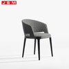 Classic Half Curved Back Living Furniture Minimalist Wood Arm Dining Chair