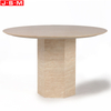 Best-Selling Modern Dining Room Furniture Table Natural Travertine Dining Table