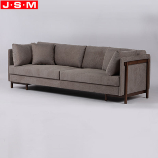 Villa Furniture Fabric Sofa Living Room Designed Sofa Couch With Wood Base