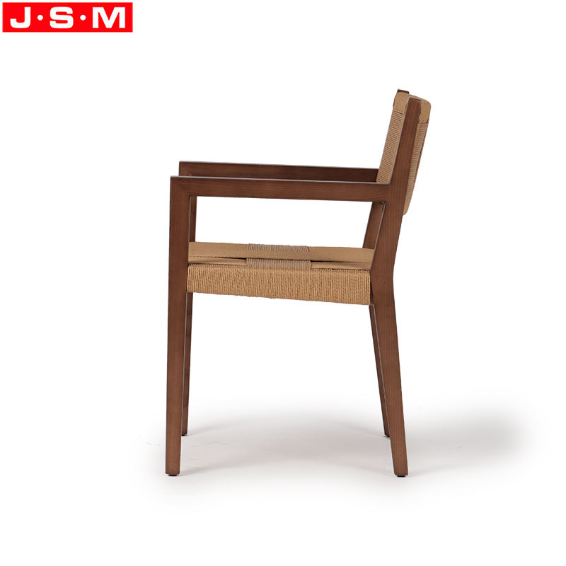 Wholesale Restaurant Dining Room Ash Wood Dining Chair With Armrest