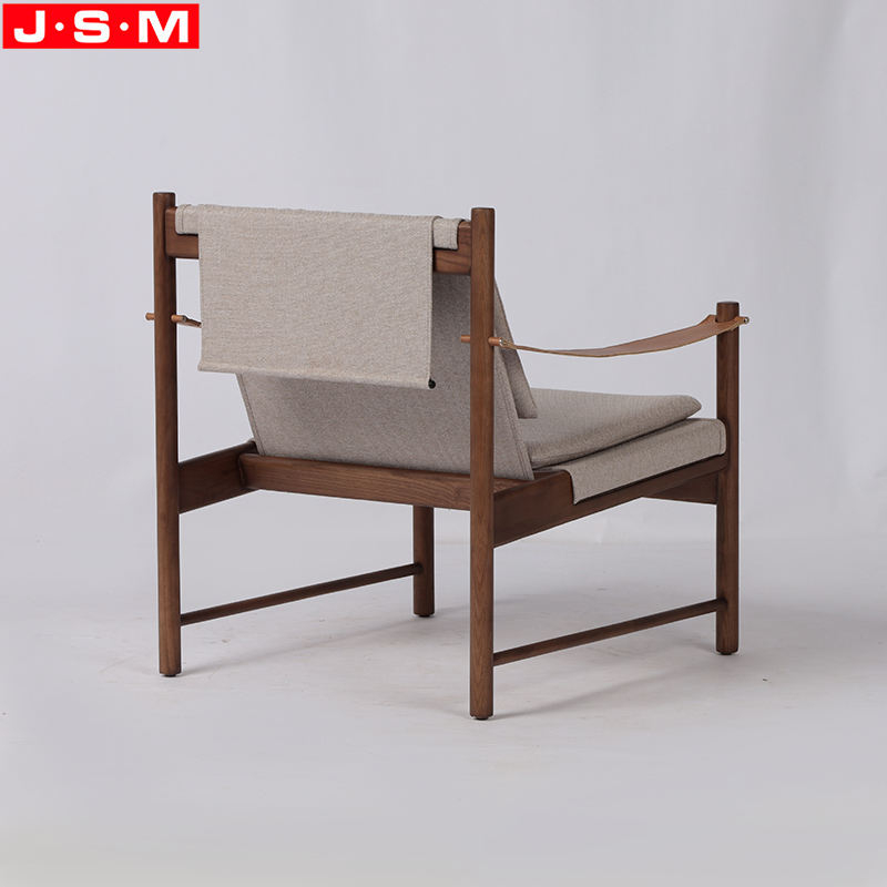 Modern Creative Designed Fabric Pu Belt Arm Leisure Armchair For Camping