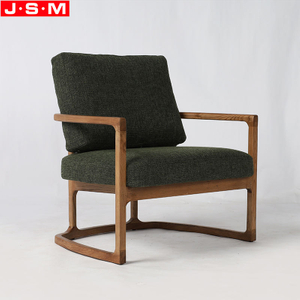 Wholesale Design Wooden Armchair Soft Foam And Fabric Relaxing Leisure Living Room Recline Chair Sofa