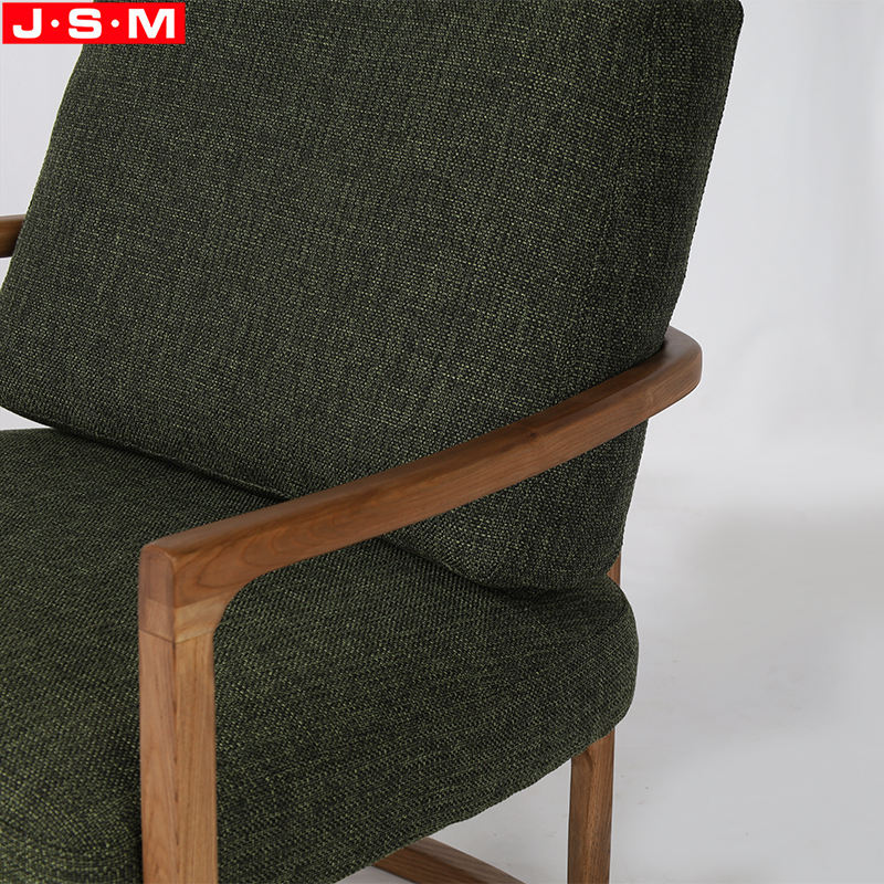 Wholesale Design Wooden Armchair Soft Foam And Fabric Relaxing Leisure Living Room Recline Chair Sofa