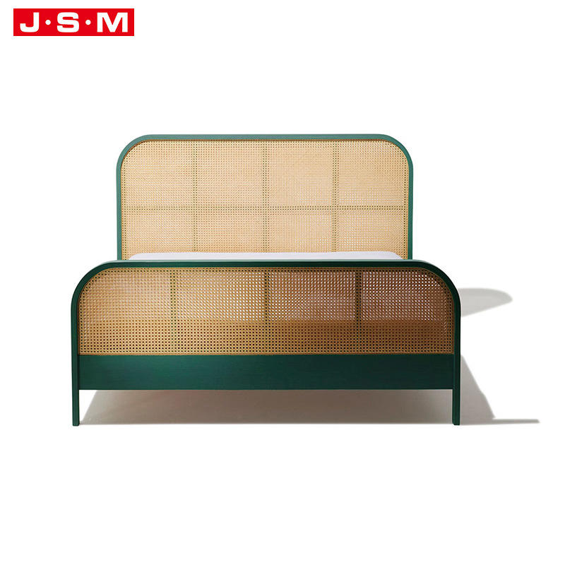 Modern Adult Loft Upholstery Plastic Headboard Wooden Frame Bed