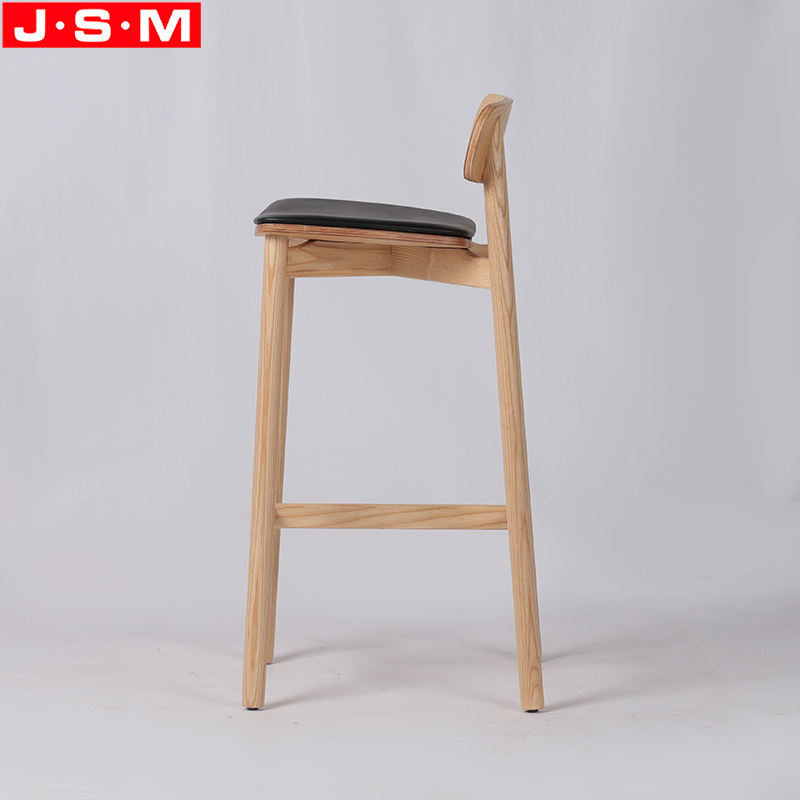 Modern Wooden Design Elegant Bar Stool Armless High Bar Stool Chair