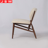 Leather Designer Wooden Armchair Hotel Room Leisure Soft Comfortable Chair