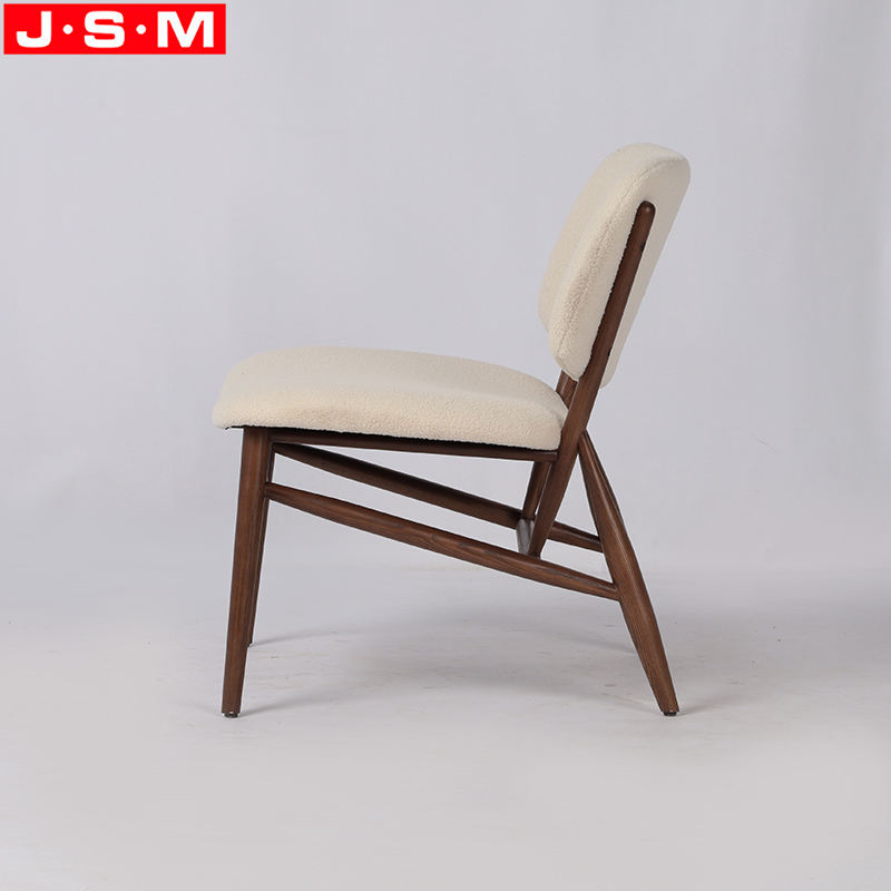 Leather Designer Wooden Armchair Hotel Room Leisure Soft Comfortable Chair