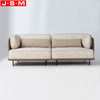 Nordic Bedroom One Seat Sofa Living Room Furniture Fabric Sofa With Metal Frame