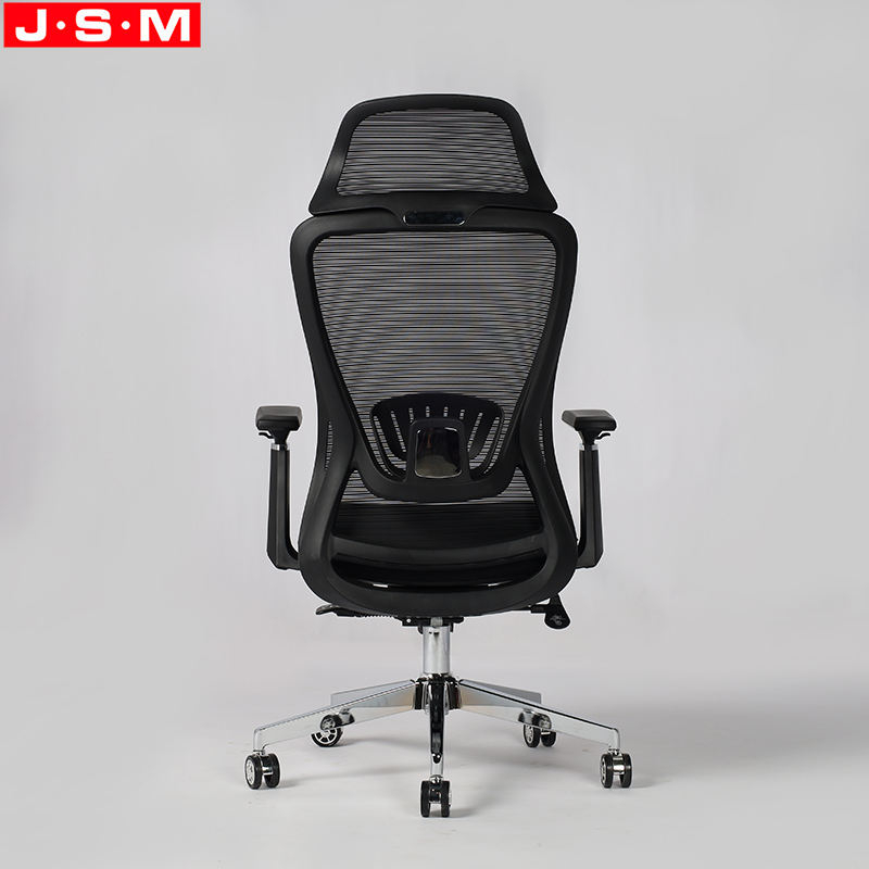 Executive Backrest Reversed Mesh Swivel Lift Office Chair With Rotated Up And Down Armrest