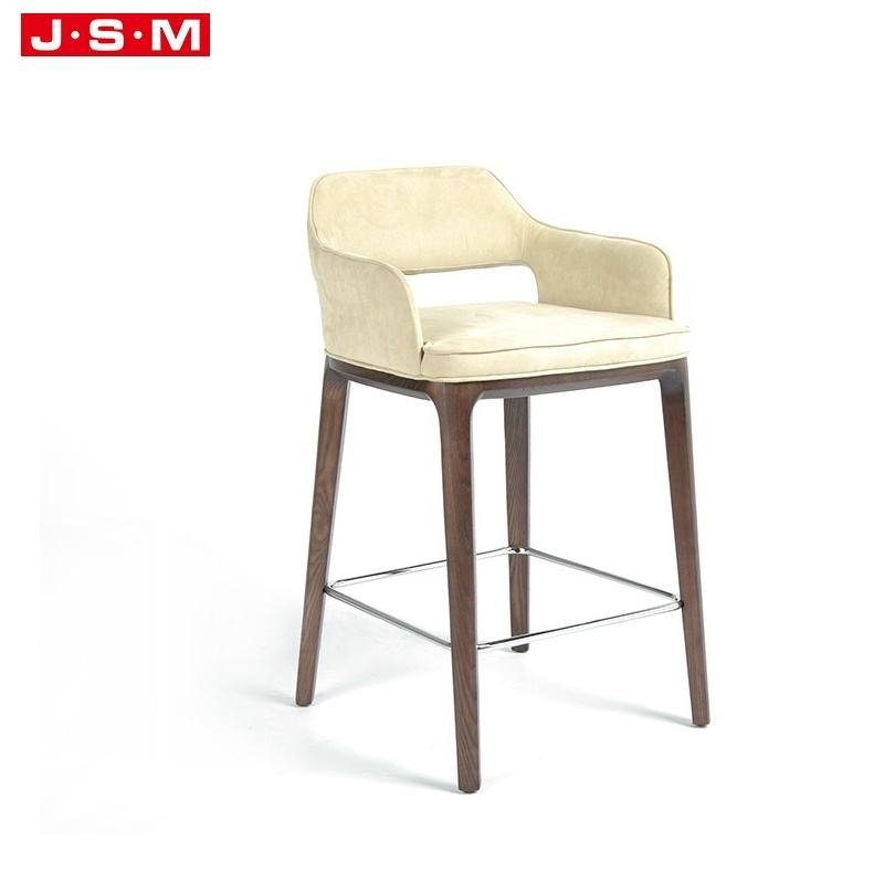 Luxury Vintage Bar Funiture Wood Base Office High Hawaiian Style Bar Stools