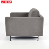 Luxury Modern Italian Leather L Shape Lounge Lumber Recliner Living Room Metal Base Sofa Set