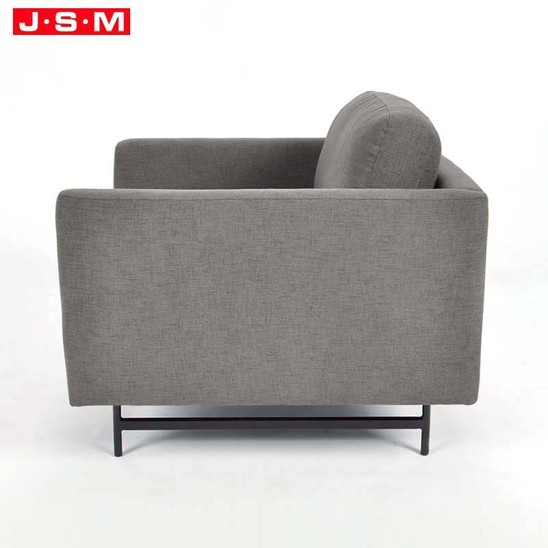 Luxury Modern Italian Leather L Shape Lounge Lumber Recliner Living Room Metal Base Sofa Set