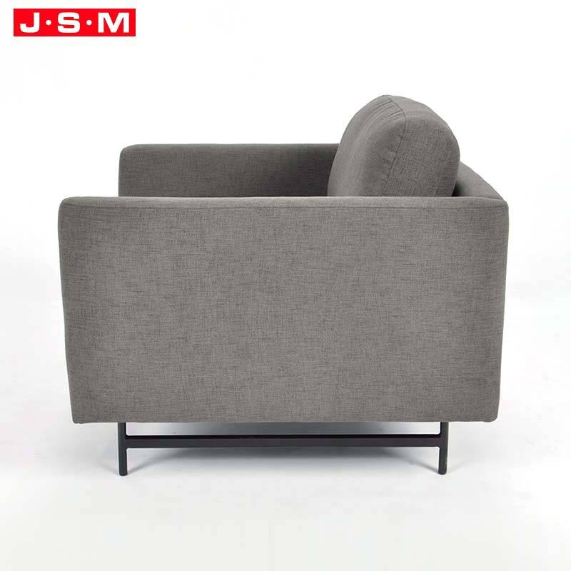 Luxury Modern Italian Leather L Shape Lounge Lumber Recliner Living Room Metal Base Sofa Set