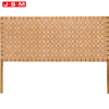 Classic Ash Timber Frame Woven Belt Double Headboard For Bedroom
