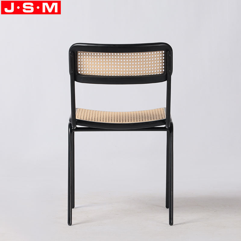 Factory Cheap Stackable Chair Rattan Seat Back Dining Chair For Dining