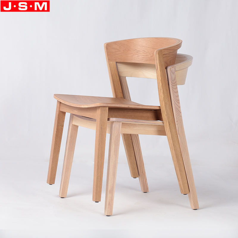 Hot Selling Bent Wood Dining Room Chairs American Ash Frame Stackable Dining Chairs