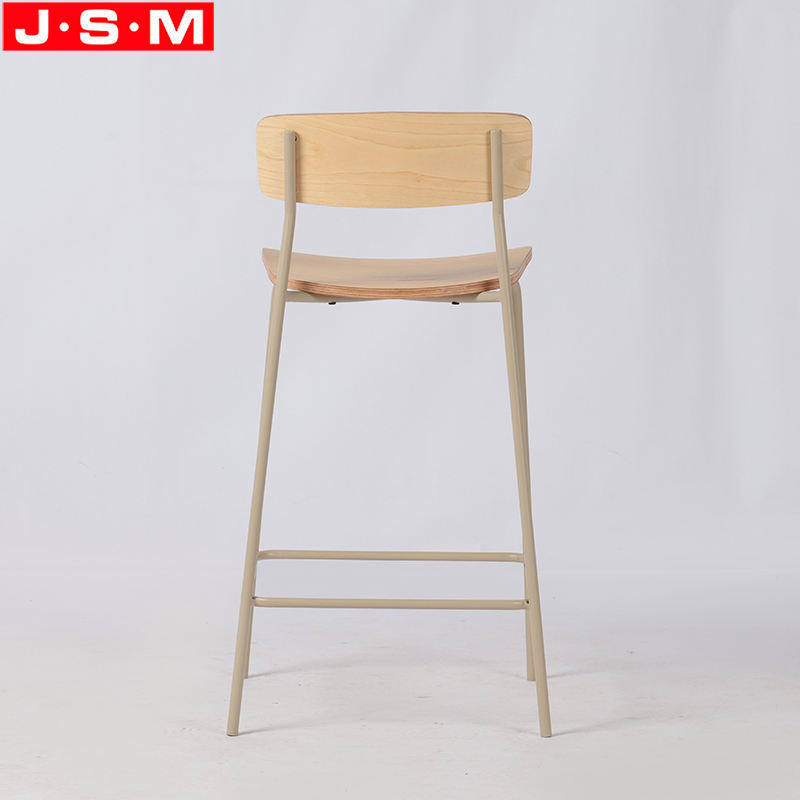 Home Kitchen High Seating Chair Modern Bar Stool Chair With Metal Legs